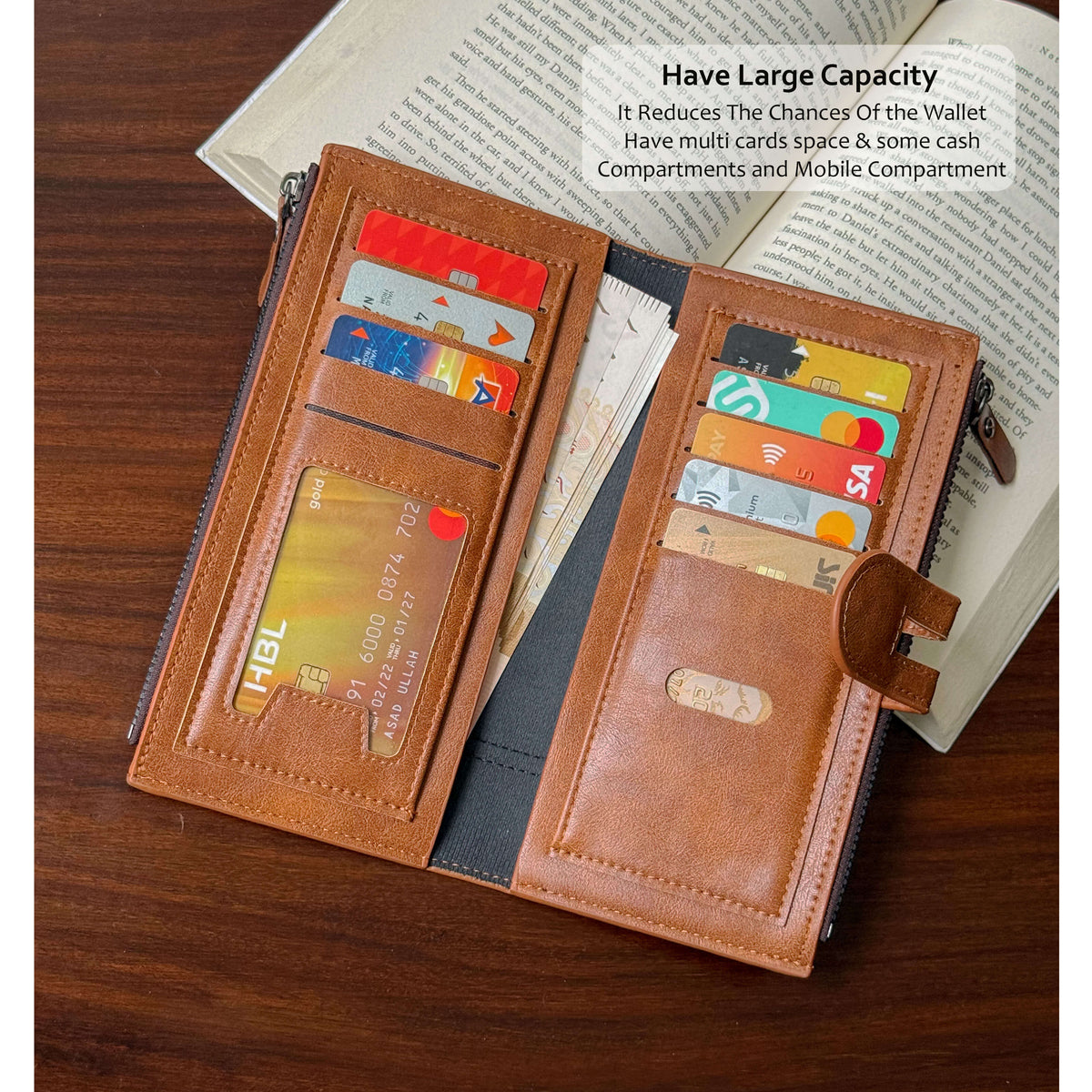 Imperial Zip Leather Wallet