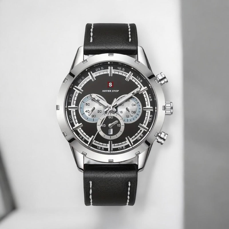 Men's Luxury Classic Quartz Watch with Chronograph, Calendar & Luminous Features (Copy)