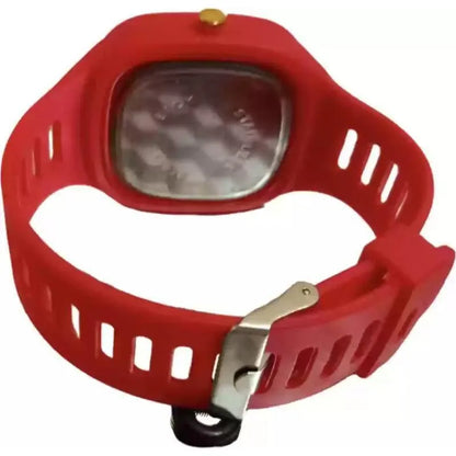 Men Analog Watch Black Silicone Strap Multicolor Dial – Modern Style & Premium Comfort