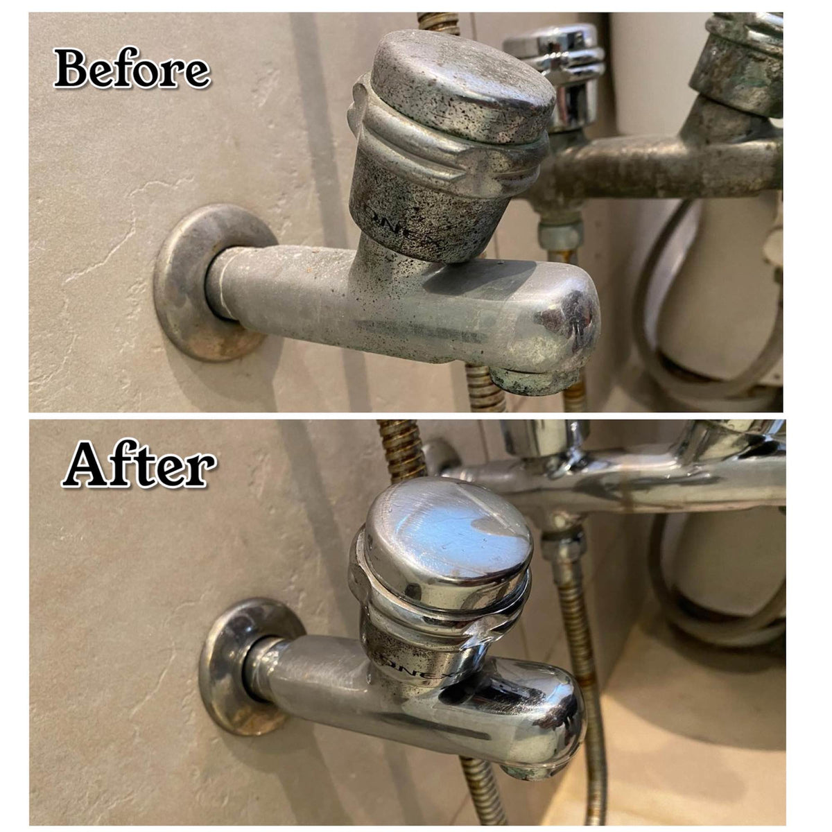 CHROME SHINER 130g | Instant Shine & Cleaner for Chrome, Glass & Sanitary Fittings
