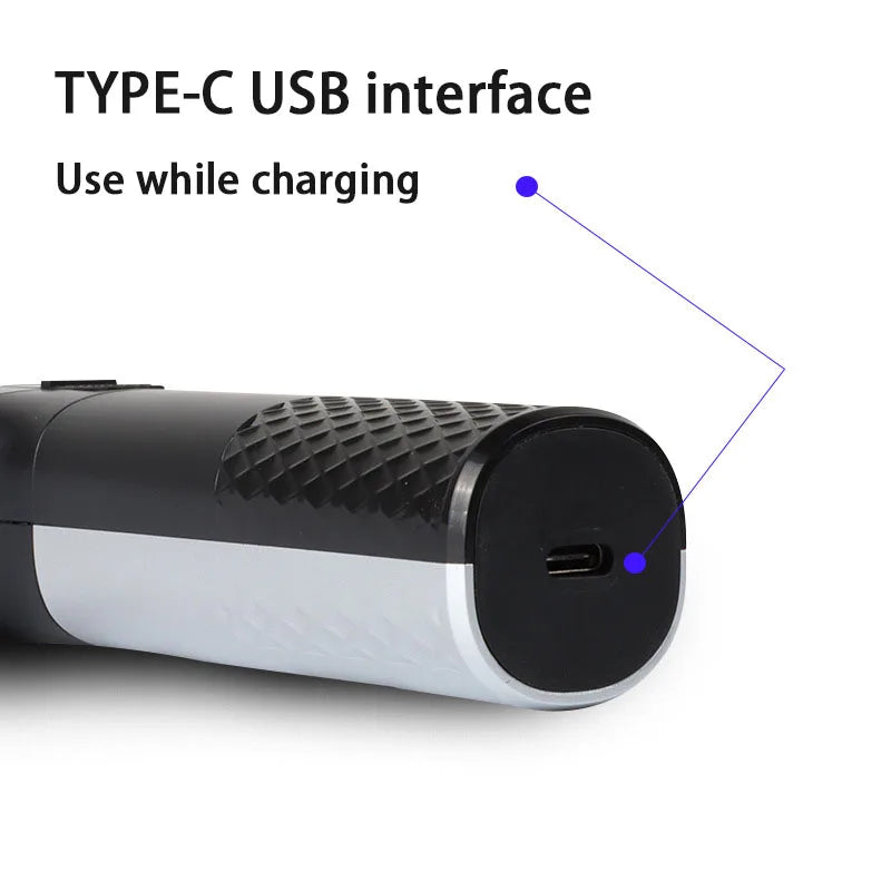 LCD Display Professional Rechargeable Hair Clippers for Men.