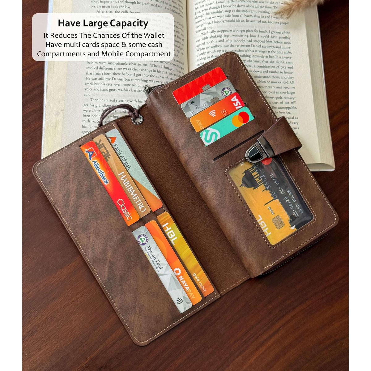 Royal Buckle Leather Wallet