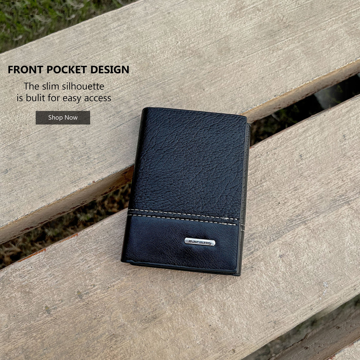 New Balebaily Trifold Leather Wallet
