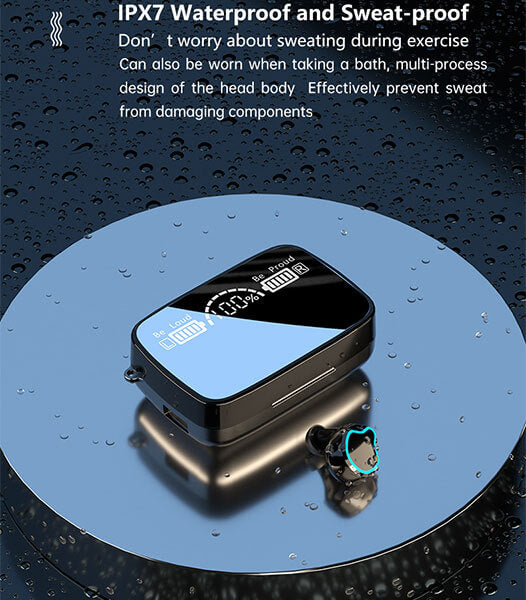 Mini Earbuds With Flash Light
