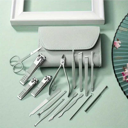 16-in-1 Professional Manicure & Pedicure Grooming Kit