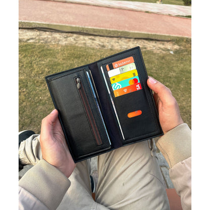 Imported Long Trifold Wallet For Cash & Cards
