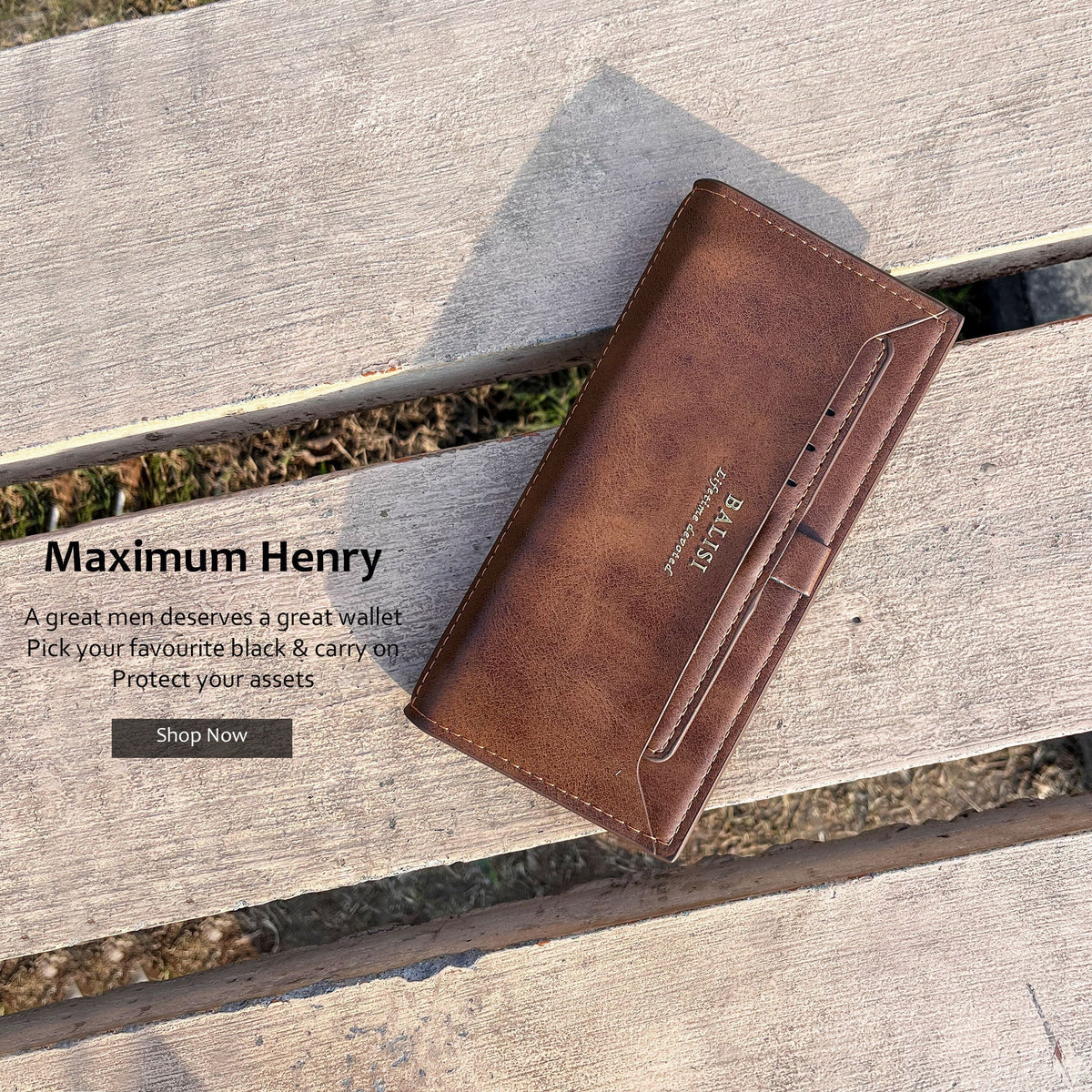 New Balisi Imported long Leather Wallet