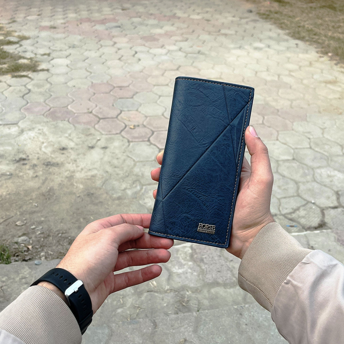 Imported Long Trifold Wallet For Cash & Cards