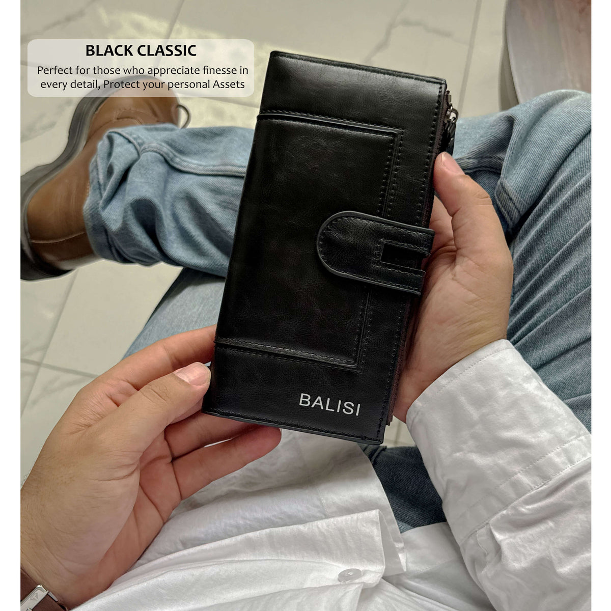 Imperial Zip Leather Wallet
