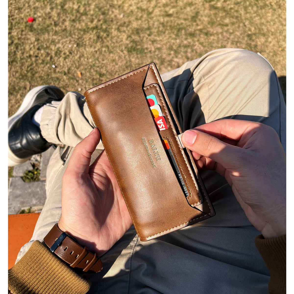 New Balisi Imported long Leather Wallet