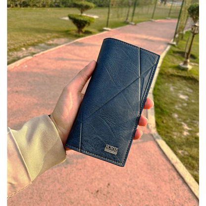 Genuine Long  Leather Billfold Wallet For Cash & Cards